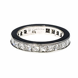 Byard Brogan Princess Cut Diamond Eternity Band Ring Platinum