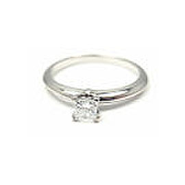 TIFFANY & CO PLATINUM SQUARE CUT DIAMOND 0.22CT VS2 D TRIPLE X ENGAGEMENT RING