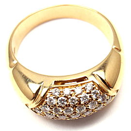 BULGARI BVLGARI 18k Yellow Gold Diamond Band Ring