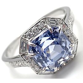 Ivanka Trump Platinum Diamond Sapphire Engagement Ring