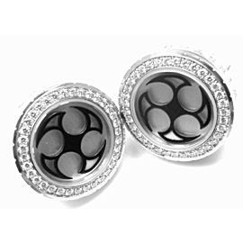 Harry Winston Ocean 18k White Gold Diamond Cufflinks