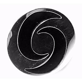 Bvlgari Bulgari Optical Illusion 18K White Gold Spinning Onyx Ring