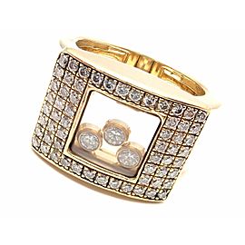 Chopard 18k Yellow Gold Happy Curves Diamond Ring