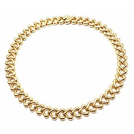 Van Cleef & Arpels 18k Yellow Gold Heart Choker Necklace