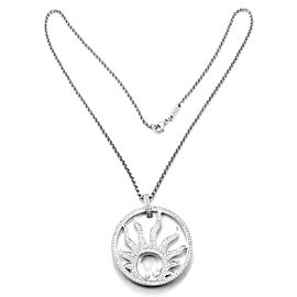 Chopard Happy Diamond Sun 18K White Gold Pendant Necklace