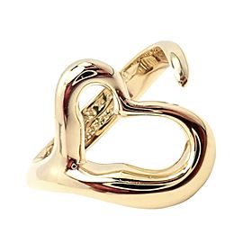 Tiffany & Co. 18k Yellow Gold Peretti Open Heart Ring