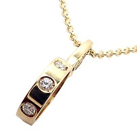 Cartier 18k Yellow Gold 7 Diamond LOVE Pendant Necklace