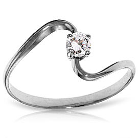 0.15 CTW 14K Solid White Gold Happy To Be Diamond Ring