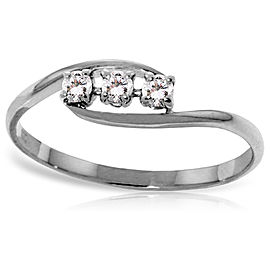 0.15 CTW 14K Solid White Gold You're Beautiful Diamond Ring