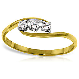 0.15 CTW 14K Solid Gold Winter Twilight Diamond Ring