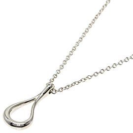 TIFFANY & Co 925 Silver Open teardrop Necklace QJLXG-2463