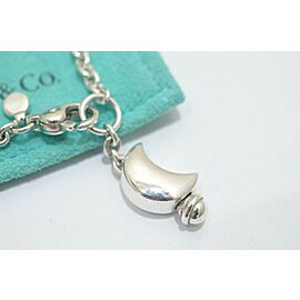 Tiffany & Co. 925 Silver Moon Charm Bracelet Lxmda-149