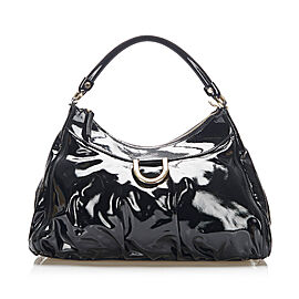 Gucci Abbey D-Ring Patent Leather Shoulder Bag