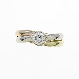 Cartier 18K Yellow Pink White Gold Diamond Ring LXGYMK-665