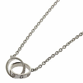 CARTIER 18K White Gold Baby love Necklace