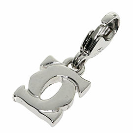 CARTIER 18k White Gold 2C charm Pendant LXGQJ-1181