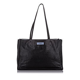 Prada Etiquette Leather Tote Bag