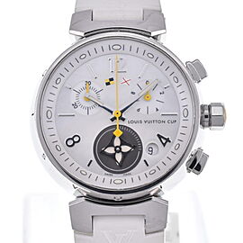 LOUIS VUITTON Tambour Stainless Steel/rubber Quartz Watch