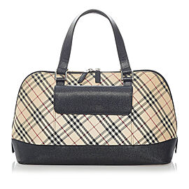 Burberry Nova Check Canvas Handbag