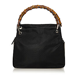 Gucci Bamboo Nylon Handbag