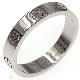 CARTIER 18K White Gold mini love US 5 Ring QJLXG-2567