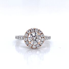 2 Carat Lab Grown Diamond Engagement Ring IGI Certified Halo