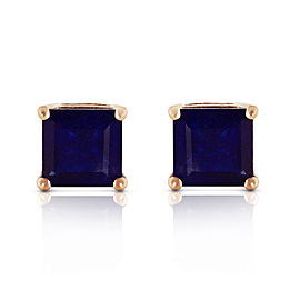 2.9 CTW 14K Solid Gold My Last Love Sapphire Earrings