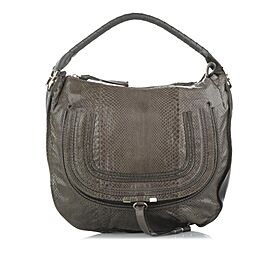 Chloe Marcie Python Leather Large Hobo