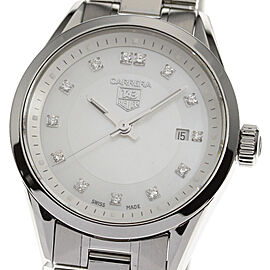 TAG HEUER Carrera Stainless Steel/SS 13P Diamond Quartz Watch