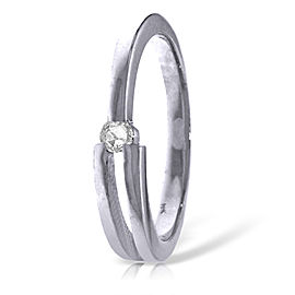 0.1 CTW 14K Solid White Gold Printemps Diamond Ring