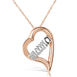 14K Solid Rose Gold Necklace