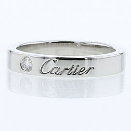 CARTIER 950 Platinum Engraved Ring LXGBKT-983