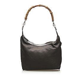 Bamboo Nylon Shoulder Bag