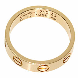 CARTIER 18K Pink Gold mini love Ring LXGQJ-923