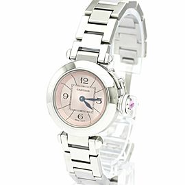 CARTIER Miss Pasha Steel Quartz Ladies Watch W3140008 LXGoodsLE-411