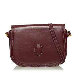 Cartier Must de Cartier Leather Crossbody Bag