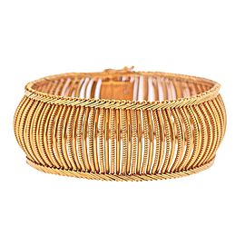 French Midcentury Gold Bracelet