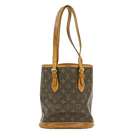 LOUIS VUITTON Monogram Bucket PM Shoulder Bag