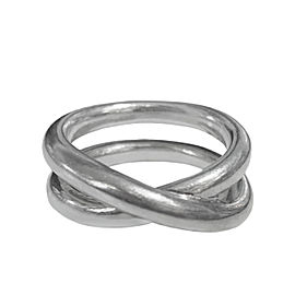 Tiffany & Co. Silver Paloma Picasso Le Cercle Crossover Ring