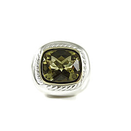 David Yurman Albion 14K Yellow Gold Sterling Silver Citrine Ring Size 6