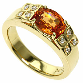 TASAKI 18k Yellow Gold Garnet Ring LXGQJ-1059