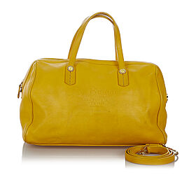 Bvlgari Leather Boston Bag