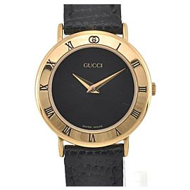 GUCCI 3000.2.L Gold Plated Quartz Watch LXGJHW-717