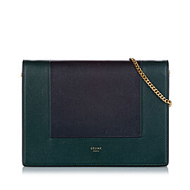 Celine Frame Leather Wallet On Chain