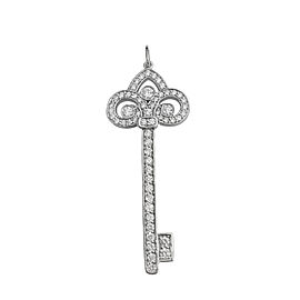 Tiffany Keys Fleur de Lis Key Pendant 1.5"