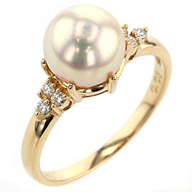 TASAKI 18k Yellow Gold Pearl Ring LXGBKT-861