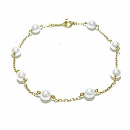 Mikimoto 18K Yellow Gold Bracelet LXJG-359