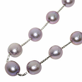 TASAKI Tansui Pearl Pearl Station K18 White Gold Necklace LXGQJ-879