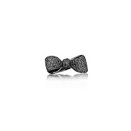 Bow Black Diamond Ring