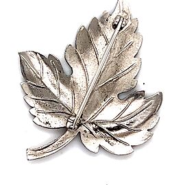 Tiffany & Co Estate Leaf Brooch Pin Sterling Silver 7 Grams